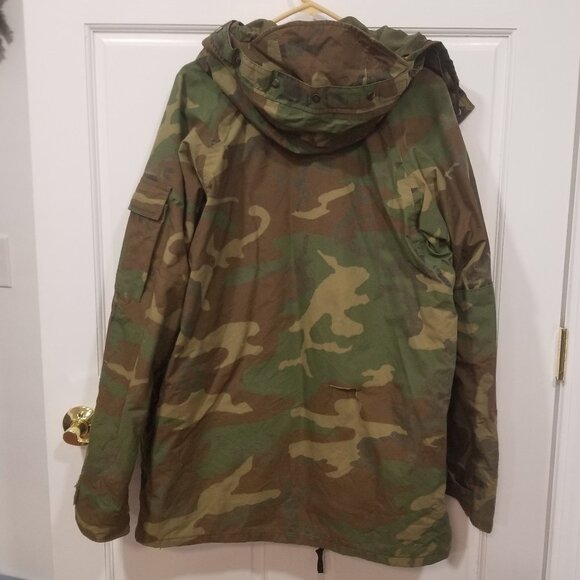 Men's Vintage Military Camo Cold Weather Parka, Size Medium Tall, GUC-VGUC - Picture 2 of 14
